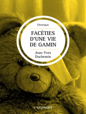 cover image of Facéties d'une vie de gamin